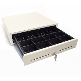 Cajón portamonedas manual blanco 41 x 42 cm