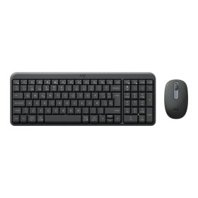 Teclado + mouse logitech mk250 inalambrico negro