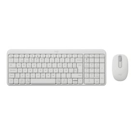 Teclado + mouse logitech mk250 inalambrico blanco