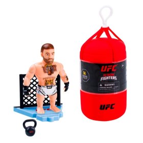 Ufc punching bag figura articulada 7 -5 cms + set lucha 1 unidad aleatoria