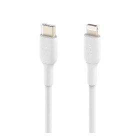 Cable lightning a usb tipo c belkin 2m - macho - macho - blanco - trenzado