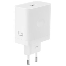 Cargador oppo supervooc 67w usb tipo a blanco + cable usb tipo c a usb tipo a
