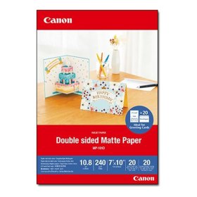 Papel canon mp - 101d foto mate 18x25cm 20 hojas 20 sobres