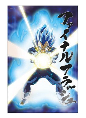 Poster 3d 58x38cm universe survival vegeta dragon ball super