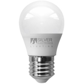 Bombilla led silver electronic eco esferica 5w=35w - e27 - 3000k - 399 lm - 180º - luz calida - a+