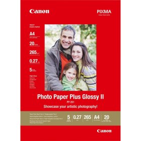 Papel fotografico canon 2311b019 brillo ii plus pp - 201 a4 - 20 hojas