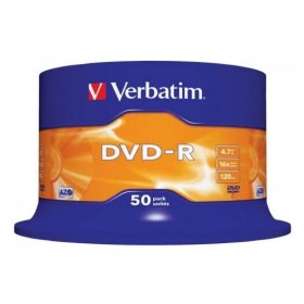 Verbatim dvd - r 4.7gb 16x tarrina 50 unds imprimible