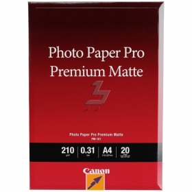 Papel fotografico canon 8657b005 pro premium pm - 101 - 210 x 297 mm - 20 hojas a4