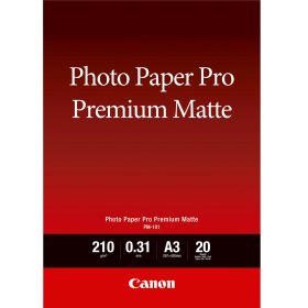 Papel fotografico canon premium matte tinta iimpresion - a3 - 297x420mm - 20 hojas