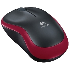 Mouse logitech wireless m185 optico rojo 2.4ghz