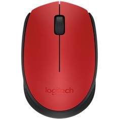 Mouse raton logitech m171 optico wireless inalambrico rojo