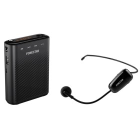 Amplificador portatil fonestar alta - voz - 30 - microfono inalambrico uhf - 30 w - usb - micro sd - mp3 - grabador - reproductor - para profesores
