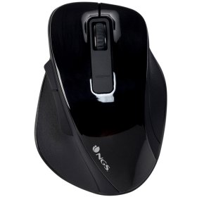 Raton inalambrico ngs bowblack - 2.4ghz - 800 - 1600dpi - 5 botones + scroll - nano receptor usb - 1*aa - negro