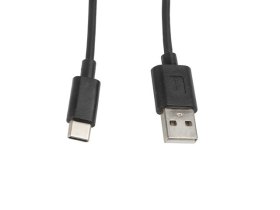 Cable usb lanberg 2.0 macho - usb tipo c macho 1m negro
