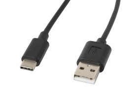 Cable usb lanberg 2.0 macho - usb tipo c macho 1.8m negro