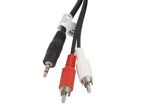 Cable estereo lanberg mini jack 3.5mm - 2x rca macho 5m