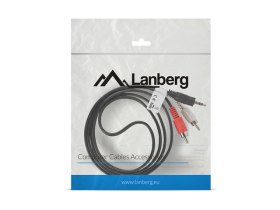 Cable estereo lanberg mini jack 3.5mm - 2x rca macho 1.5m
