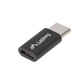 Adaptador lanberg usb 2.0 tipo c macho - micro - b hembra negro