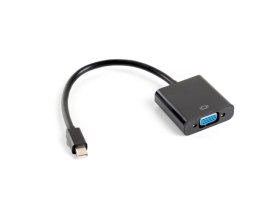 Adaptador lanberg minidisplayport macho - vga hembra 20cm negro