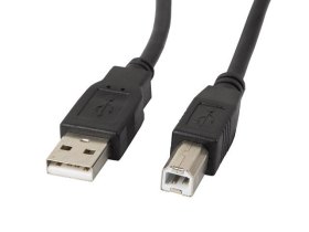 Cable impresora lanberg usb a - usb b macho - macho ferrita negro 0.5 m
