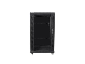 Armario rack lanberg 22u 600x600 autoensamblado 19 pulgadas hasta 60kg negro