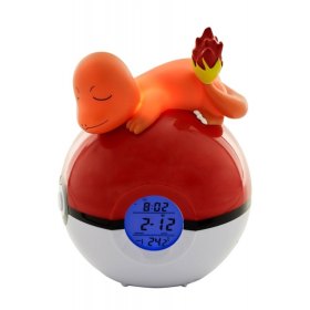 Lampara reloj despertador teknofun madcow entertainment nintendo pokemon charmander led