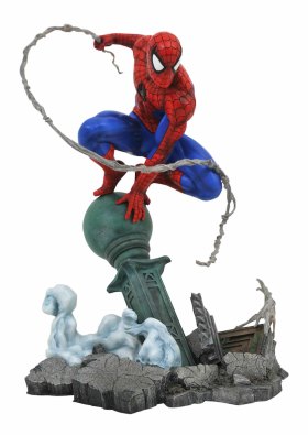 Figura diamond select toys marvel gallery spider - man diorama