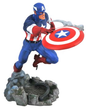 Figura diamond collection marvel avengers vs. capitan america figura 25 cm diorama pvc marvel comic gallery