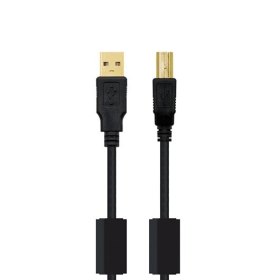 Cable impresora ferrita nanocable usb - a a usb - b 2m negro macho a macho