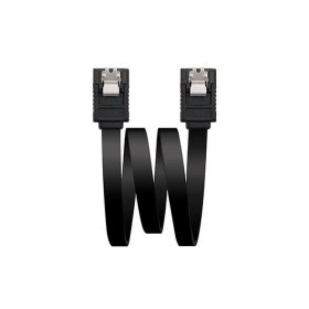 Cable datos sata iii nanocable 0.5m negro anclajes - 10.18.1001 - bk