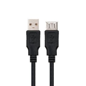 Cable alargador nanocable usb - a 2.0 a usb - a 2.0 1.8m negro macho - hembra