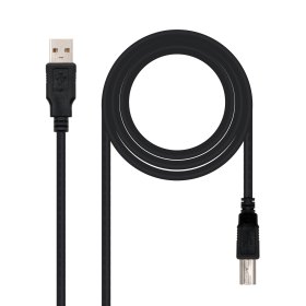 Cable usb tipo a a usb tipo b nanocable 4.5m negro - macho - macho