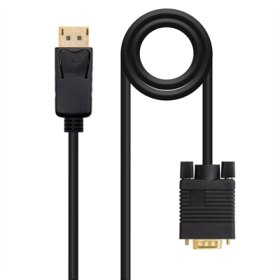 Cable conversor displayport a vga nanocable 1m - macho - macho - negro