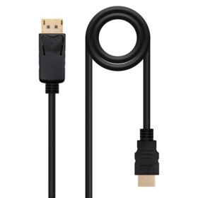 Cable conversor displayport a hdmi nanocable 50cm - macho - macho - negro