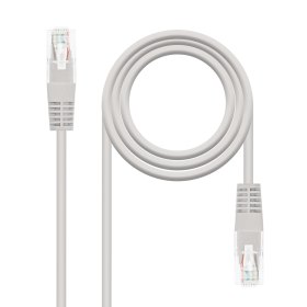 Cable red nanocable latiguillo rj45 utp cat6 15m gris