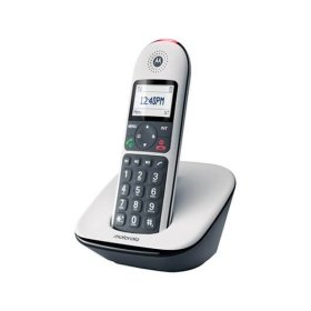 Telefono inalambrico dect digital motorola cd5001 blanco - pantalla retroiluminada - teclas grandes