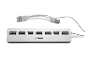 Hub nilox 7 x usb 2.0 aluminio