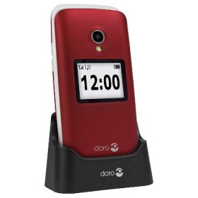 Telefono movil senior doro 2424 2.4 pulgadas 16mb 8mb rojo t3mpx