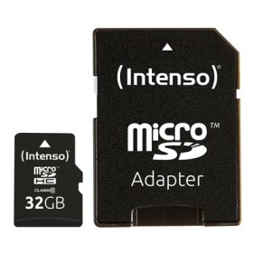 Tarjeta memoria micro sd intenso 32gb cl10 + adaptador sd