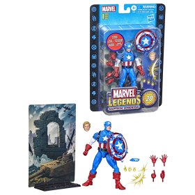 Figura hasbro capitan america 15 cm 20 aniversario serie 1 marvel legends f34395l0