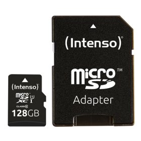 Tarjeta memoria micro sd intenso 128gb uhs - i cl10 + adaptador sd