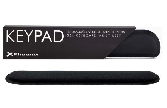 Phoenix keypad reposamuñecas ergonómico espuma con memoria alta densidad negro