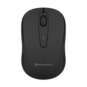 Phoenix m250 ratón inalámbrico 2.4 ghz receptor usb hasta 1600 dpi compatible con pc mac portátil color negro