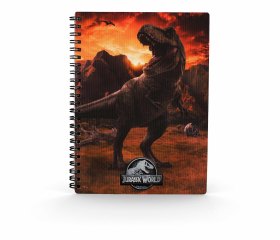 Libreta efecto 3d into the wild jurassic world