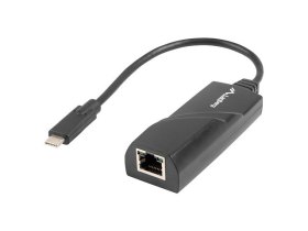 Adaptador lanberg usb tipo c 3.1 macho - ethernet rj45 hembra - 0.15m