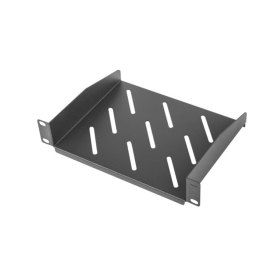Bandeja fija lanberg 1u 254 x 180 mm carga maxima 20kg rack de 10 pulgadas negro