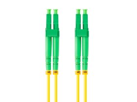 Latiguillo fibra optica lc - apc a lc - upc lanberg 2m mono duplex g657a1 lszh amarillo
