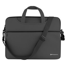 Funda maletin neopreno phoenix para portátil o tablet hasta 14 pulgadas interior terciopelo negro