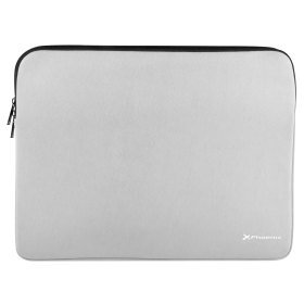 Funda de neopreno phoenix para tablet o portátil 14 pulgadas interior terciopelo gris