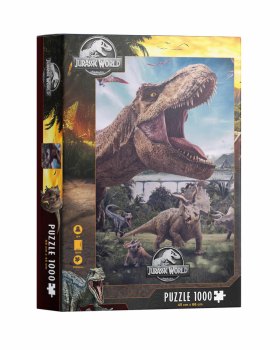 Puzzle 1000 poster compo rex jurassic world